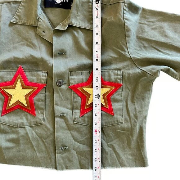 After Party‎ by Nasty Gal Small As You Were GI Jane Military Bomber Jacket - Picture 9 of 10